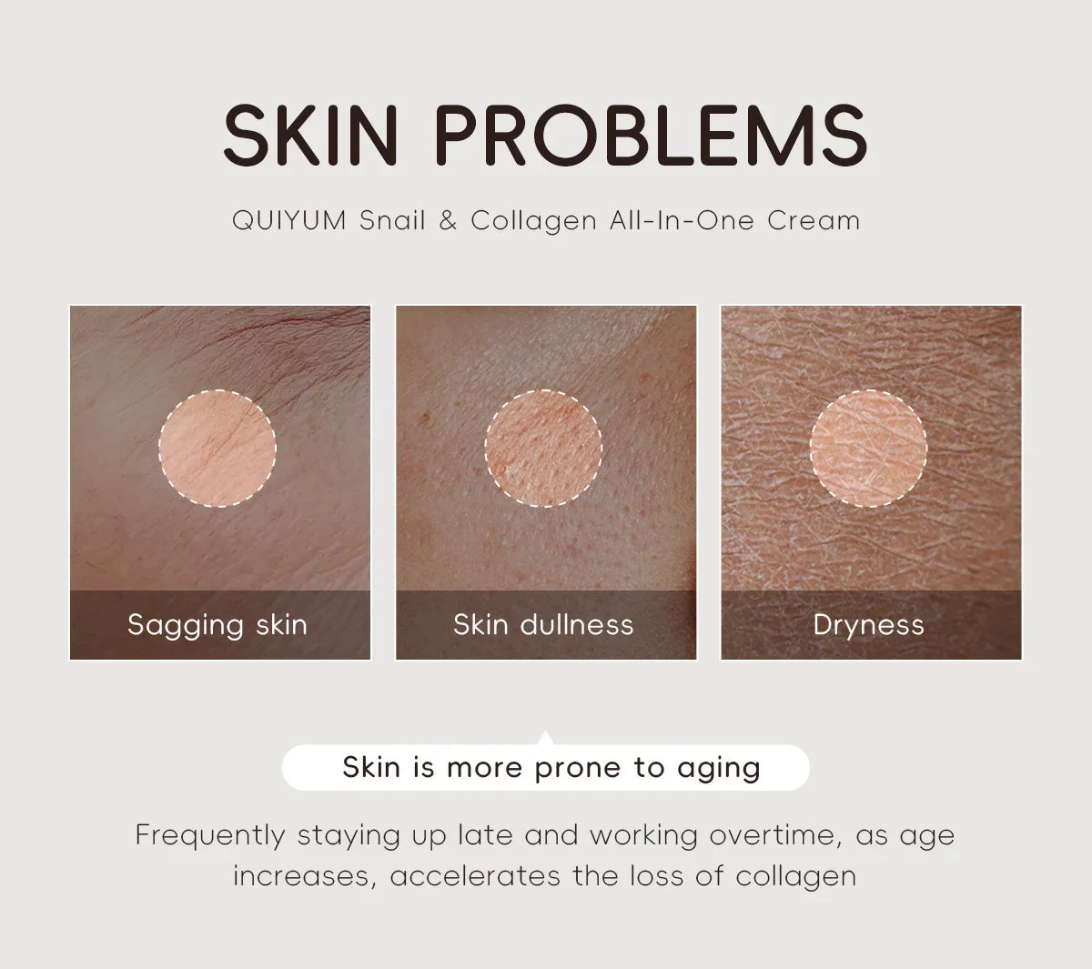 Quiyum 3 Step Set 97.5% Snail Mucin Collagen Hydrating Glowing Skin Korean Skincare