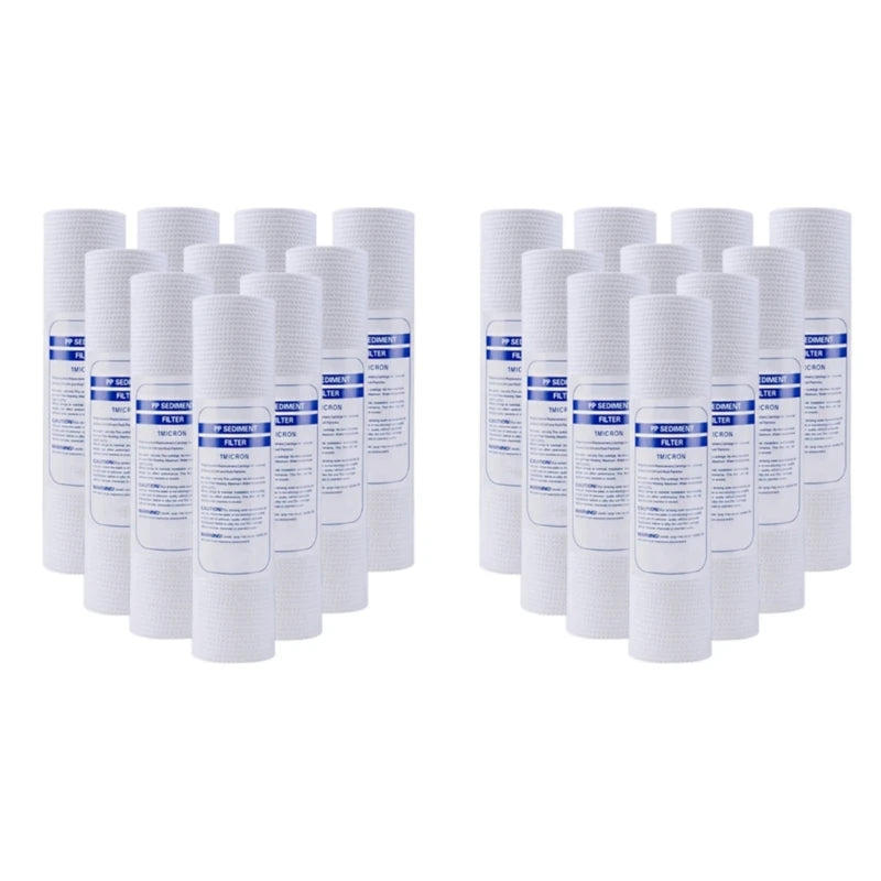 10 PCS Universal Water Filter PP Cotton Filter Cartridge Sediment Water Filters Polypropylene Material for Kitchen A0NC