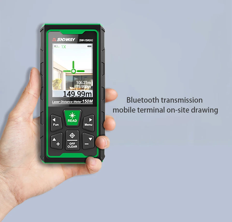 Laser Rangefinder Green Laser Distance Meter 80M/120M/150M Digital Rangefinder Tape Measure Electronic Level Ruler Roulette Tool