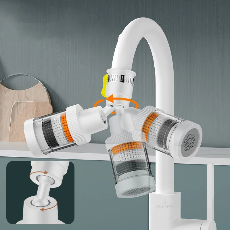 360° Rotation Water Faucet Filter Household Cartridge Carbon Filter Mini Kitchen Tap Water Clean Purifier Filter Filtration