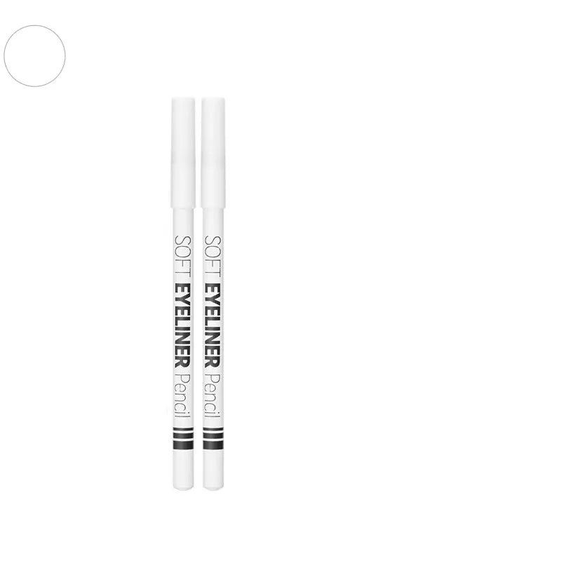 Smooth Waterproof White Eyeliner Pencil - Long-Lasting Eye Brightener Easy Wear Fashion Makeup Tool for Smooth Application