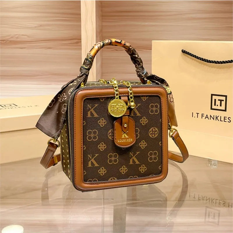 Ladies' handbag, light luxury square bag, 2026 autumn and winter new style, high-end and high designer single shoulder crossbody