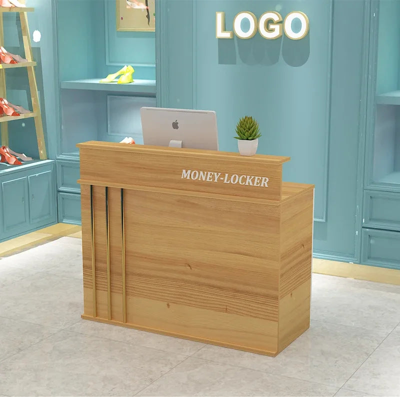 Modern Salon Bar Counter Simple Beauty Small Clinic Hair Salon Reception Desk Escritorio De Recepcion Commercial Furniture
