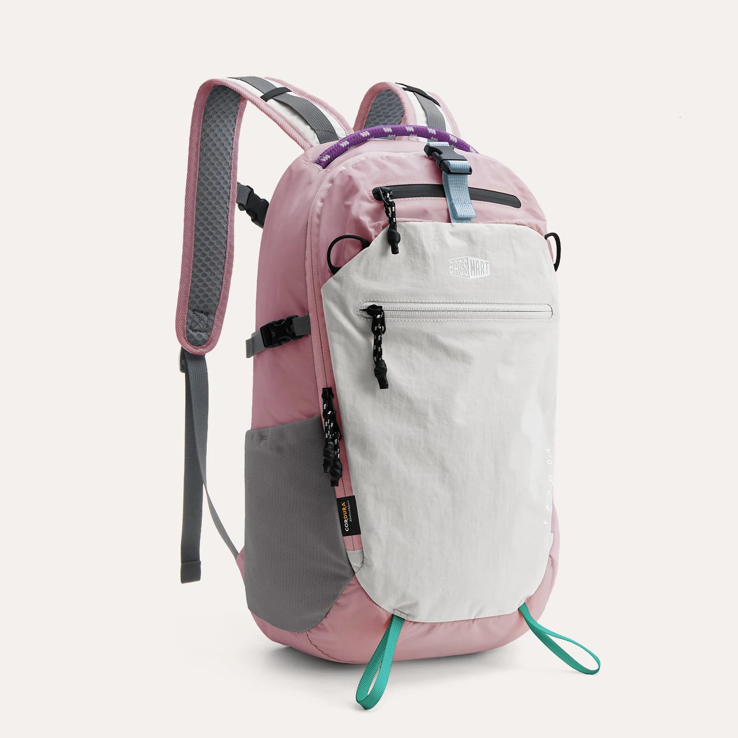 BAGSMART School Backpack for Women Nylon Waterproof School Bags Fits 14 Inch Laptop Lightweight Durable Travel Commute Hiking