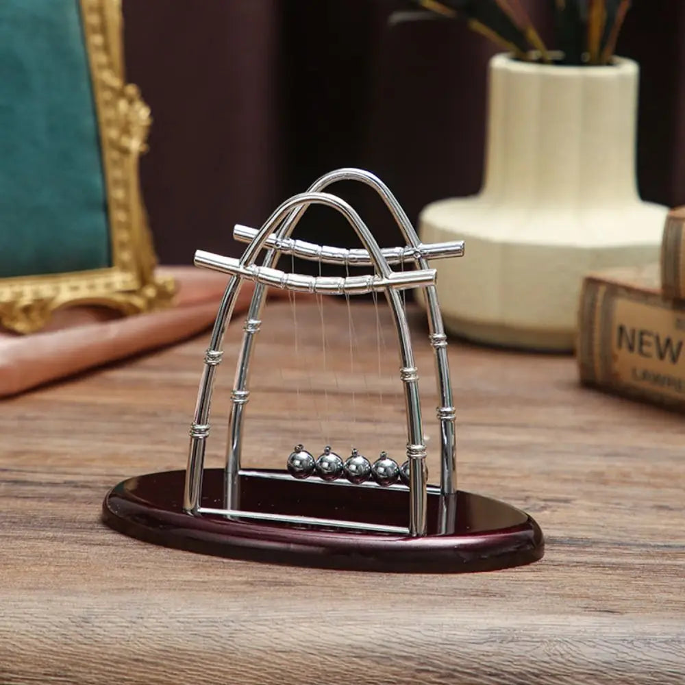Physics Science Pendulum Cradle Decor Perpetual Motion Home Decoration Metal Pendulum Ball Fun Development Educational