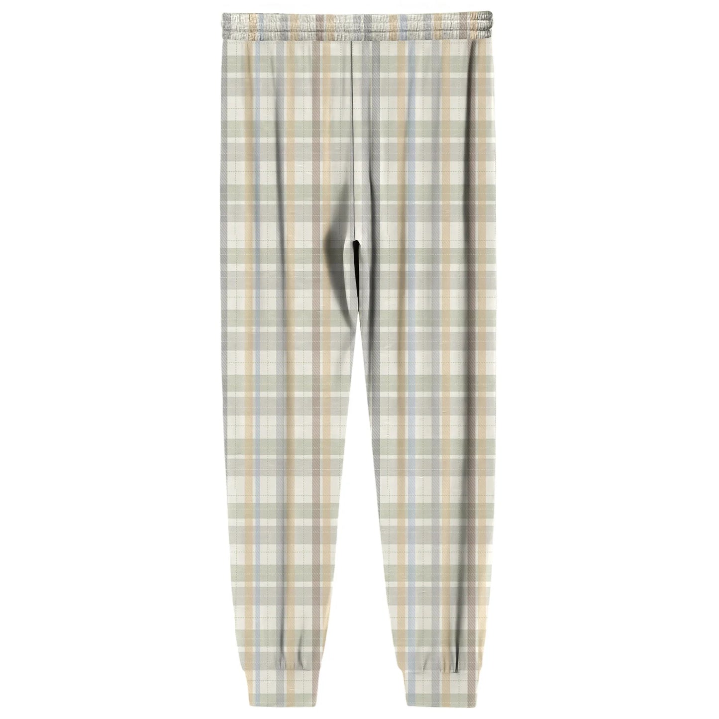 Men'S Plaid Casual Pants Checkered Pattern Cuffed Design Comfortable Fabric Suitable Daily Wear All Seasons Trendy Pajama Pants