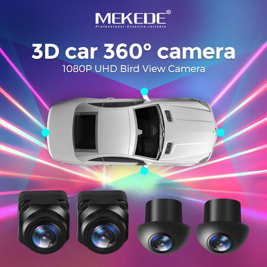 MEKEDE 360° Panoramic Camera HD Rear / Front / Left / Right 3D 360 Bird View Panoramic Accessories For Car MP5 Multimedia player