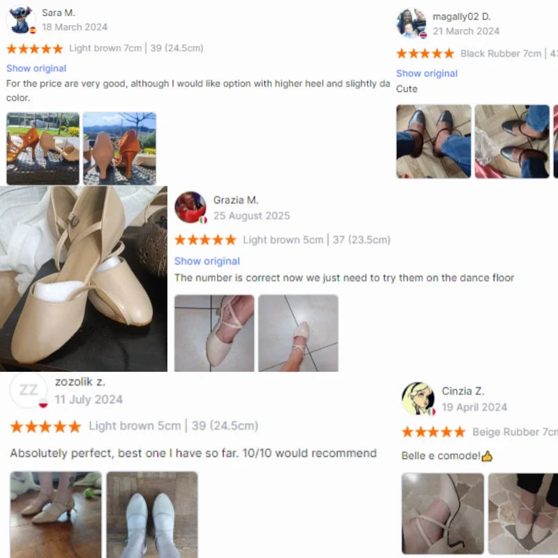 Ladies' Adult Latin Dance Shoes,soft Soled Mid High Heels,dance Performance Shoes for All Seasons,indoor and Outdoor Dance Shoes