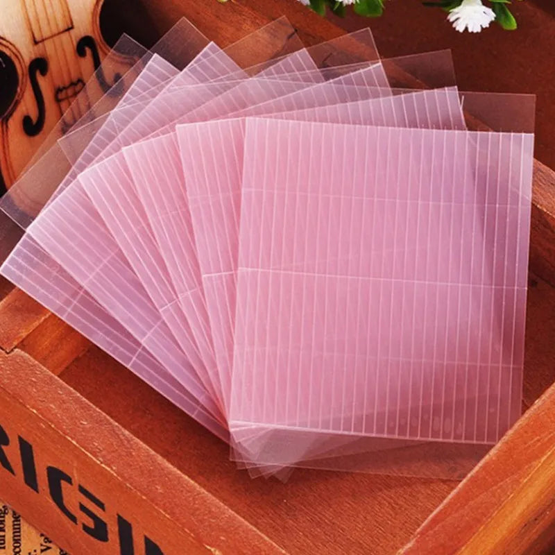 520Pcs/10Sheets Invisible Double Eyelid Tape Self-Adhesive Transparent Pink Eyelid Stickers Waterproof Fiber Stickers For Eyelid
