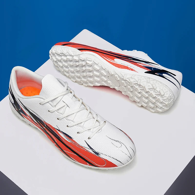Large Size 46 47 Football Shoes for Men Training Sports Matches Artificial Grass TF Spike Cross-Border Shoe Male Footwear