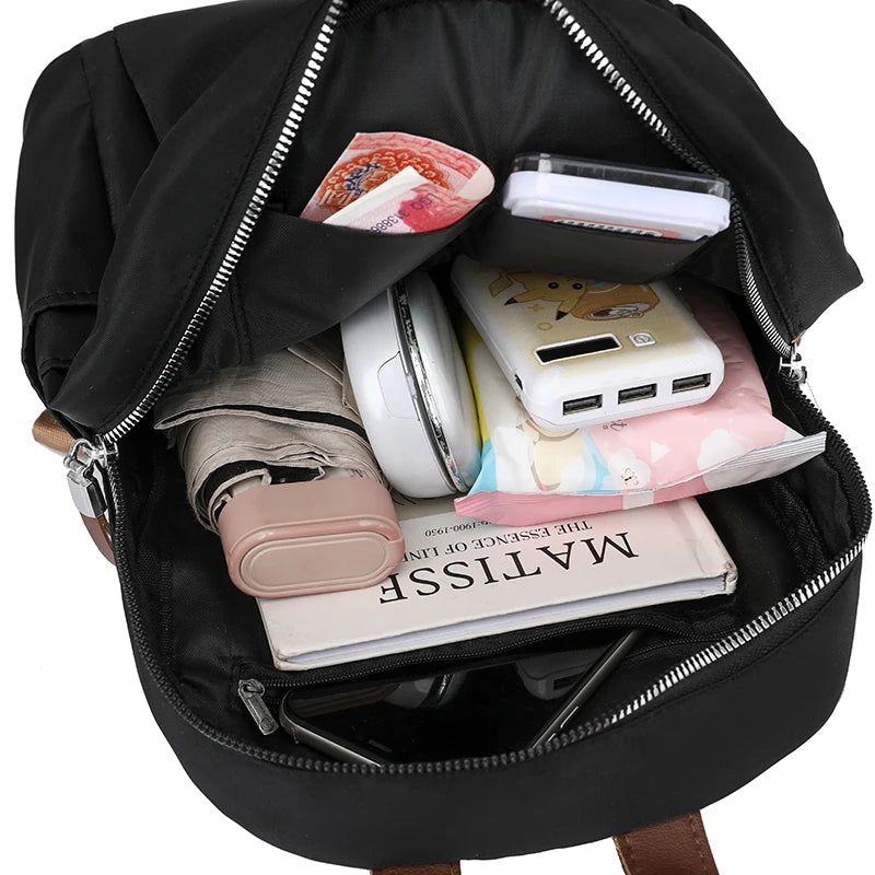 High Quality School Student Backpacks Large Capacity Travel Bags Fashion nylon Cloth Bag Trendy Computer Bag Backpack Washable