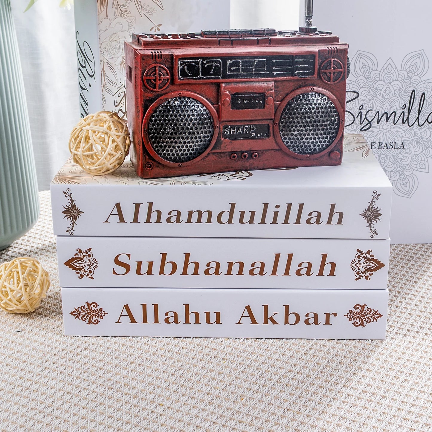 Islamic Serie Fake Book Decoration Coffee Table Decoration Living Room Fashion Prop Books Home Decoration Model Room Accessories