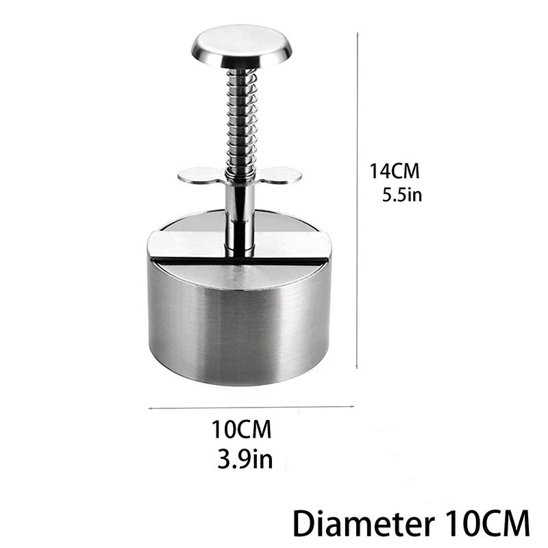 Hamburger press utensils kitchen meat tools tableware hamburger meat press stainless steel meat press meat pie meat filling mold
