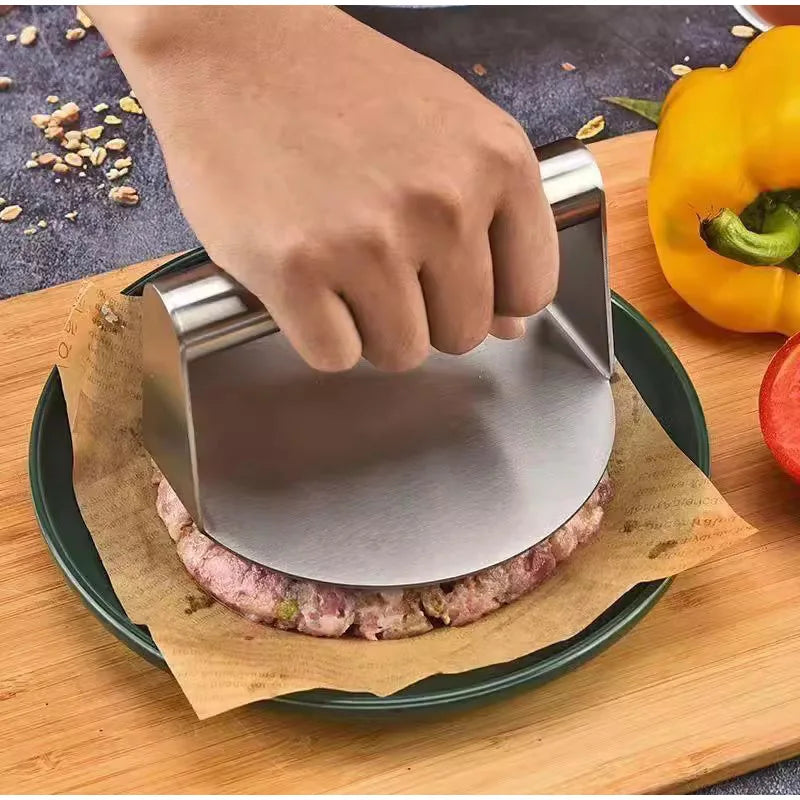 1PCS Stainless Steel Smash Burger Press Meat Compactor Cake Pressing Mold Hamburger Pressing Tool Kitchen Accessories Household