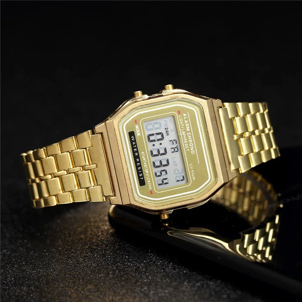 Digital Watches For Men Sports Waterproof Bracelet Clock Gold Electronice LED Wristwatch Women Casucal montre homme relogio