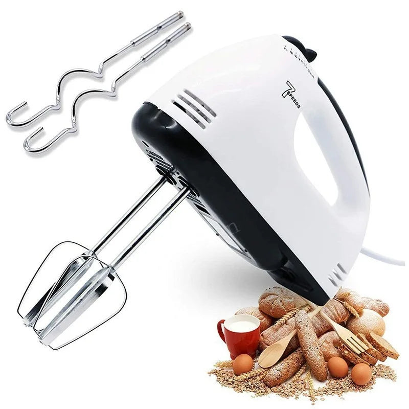 Multifunctional Electric Food Blender 7 Speed Mini Mixer Food Cake Baking Dough Mixer Handheld Mixer Egg Beater Automatic Cream