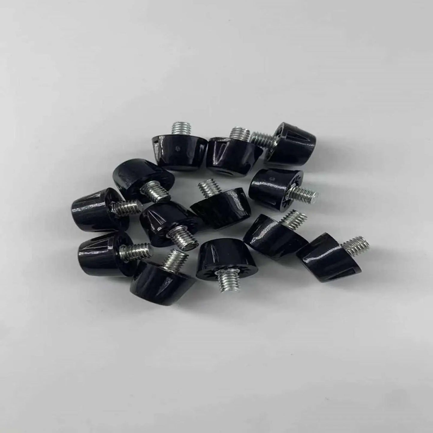 12 Pieces Football Boot Spikes with Wrench Comfortable Non Slip 7mm 10mm M5 Firm Ground Soccer Boot Cleats for Competition
