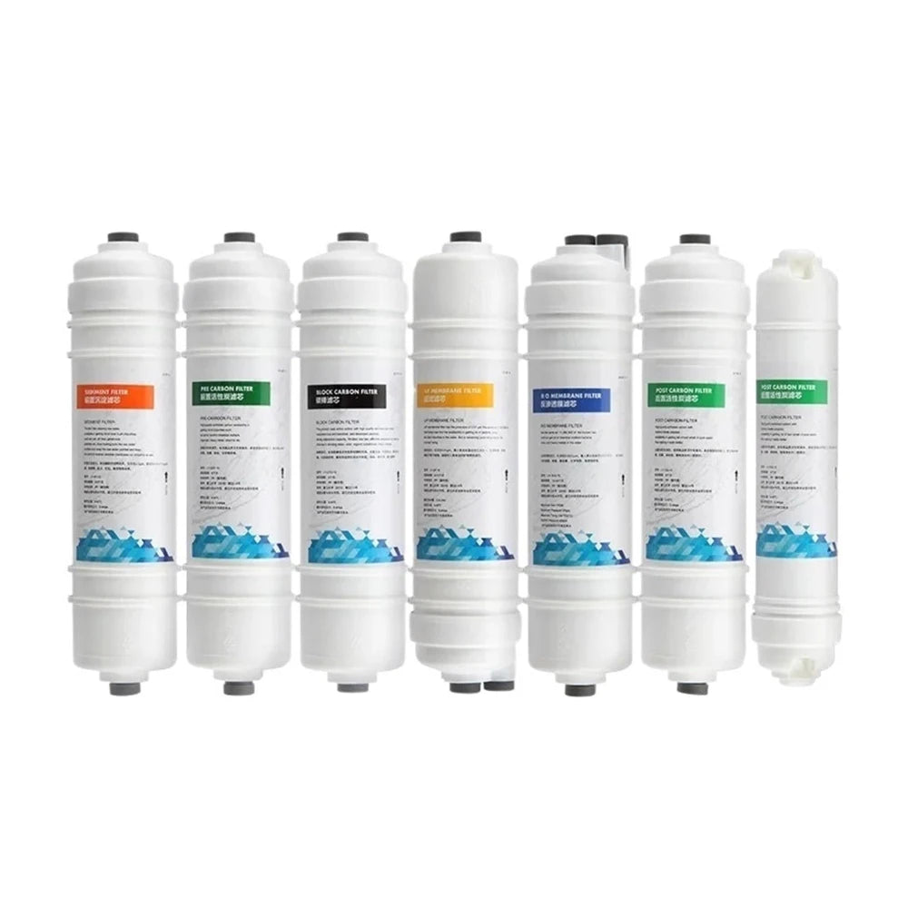 Waternoble 10 Inch Water Filter Replacement PP Cotton & T33 Activated Carbon Filter Chlorine Removal Water Purification System