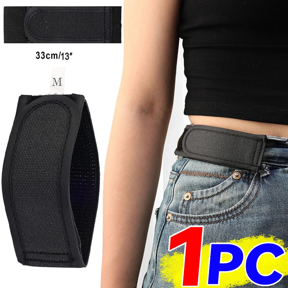 New Ultra-Soft Buckle Free Waist Belts Men's No Buckle Elastic Belts Fashion Comfortable  Belt Loop Buckle-Free Belt Accessories