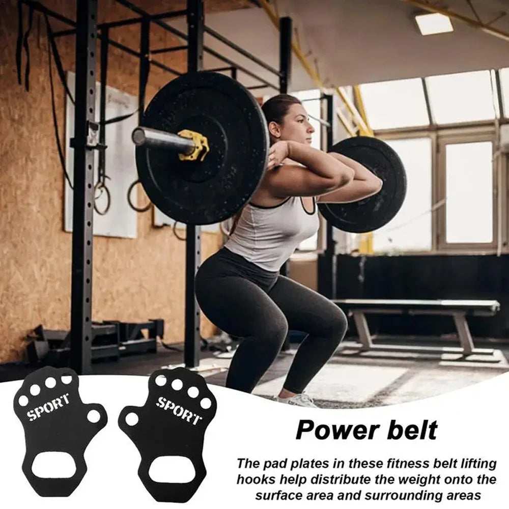 1Pair Workout Gloves Lifting Grips Cross Training Weightlifting Palm Grips Hand Protection For Home Gym Fitness Pull-Ups Durable