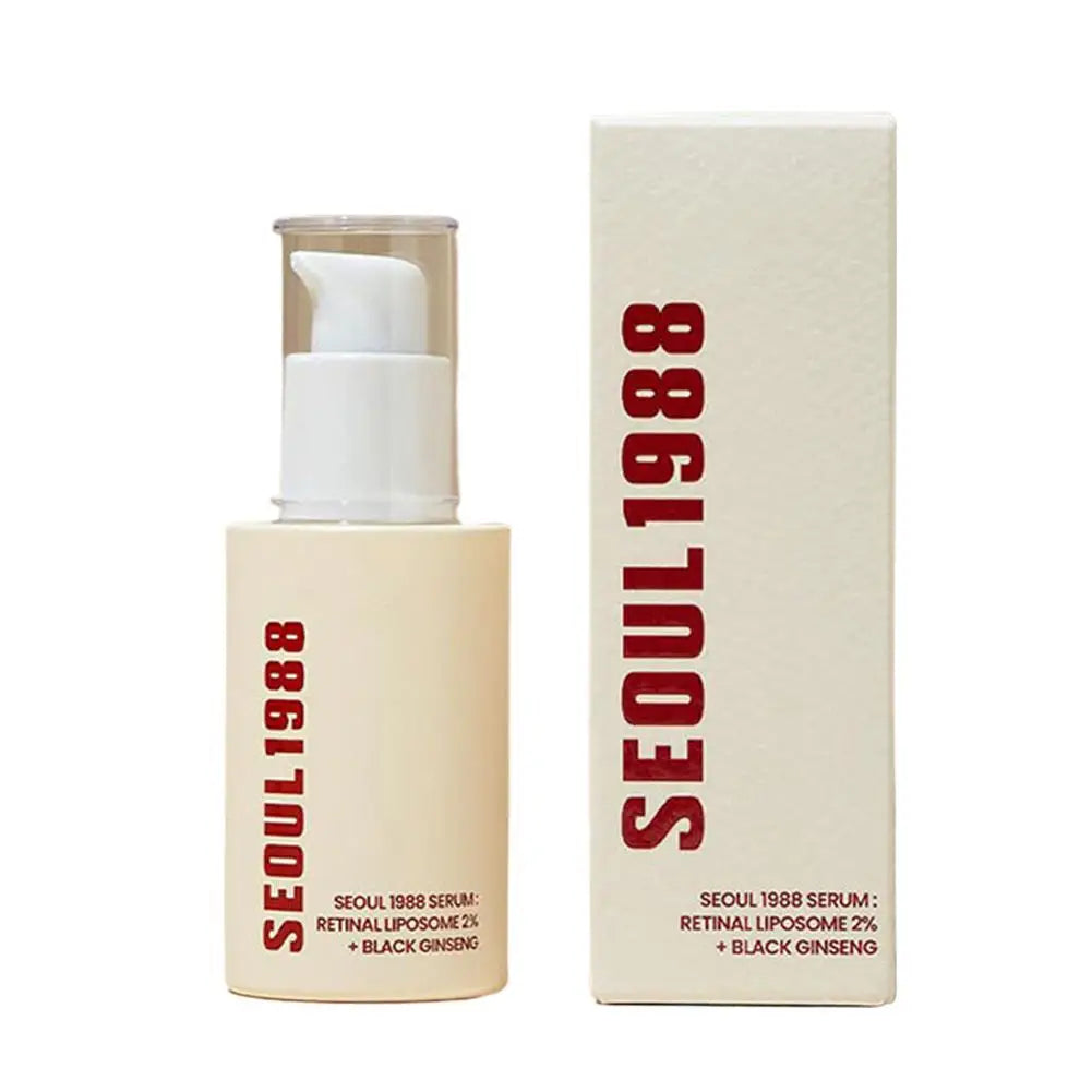 Korean SEOUL 1988 Moisturizing Serum Niacinamide Sunscreen Snail Cream Black Gingeng Extract Glow Face Serum Improve Skin Care