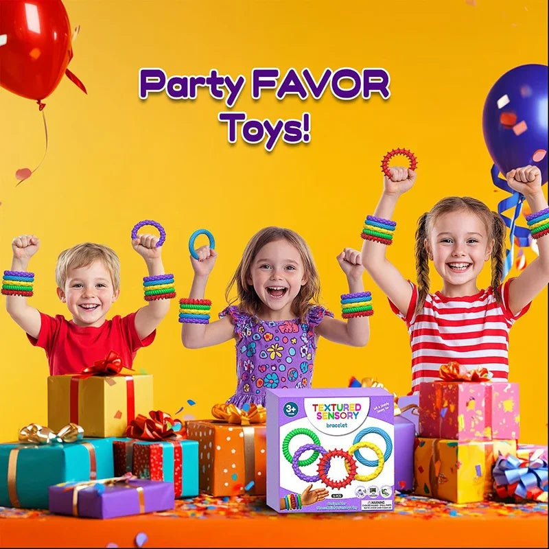 Silicone Sensory Strip Fidget Toys Kids Autism Decompression Calming Fidgeting Toy Adults Stress Desk Anxiety Relief Sensory Toy