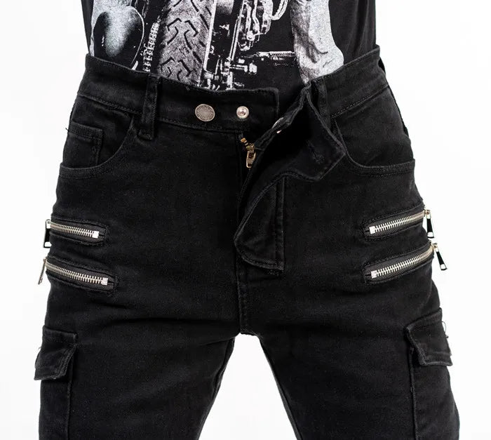 Motorcycle riding pants, motorcycle pants jeans with protective gear4 seasons spring men's women's casual anti-drop pants