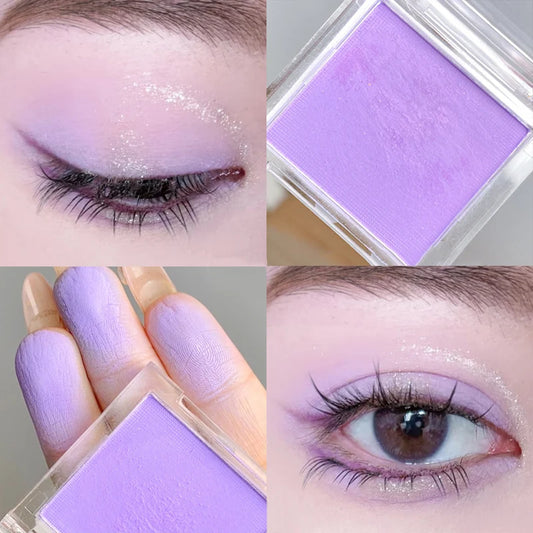 Matte Green Yellow Monochrome Eyeshadow Palette Natural Color Rendering Powder For Delicate Eye Contouring Brightens Makeup