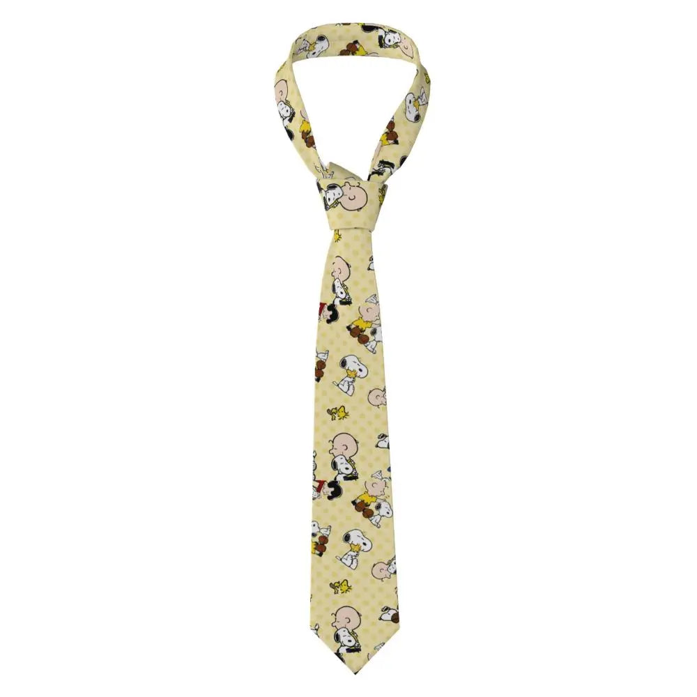 Personalized Fashion S-Snoopys Neckties Men Silk Cartoon Office Neck Tie