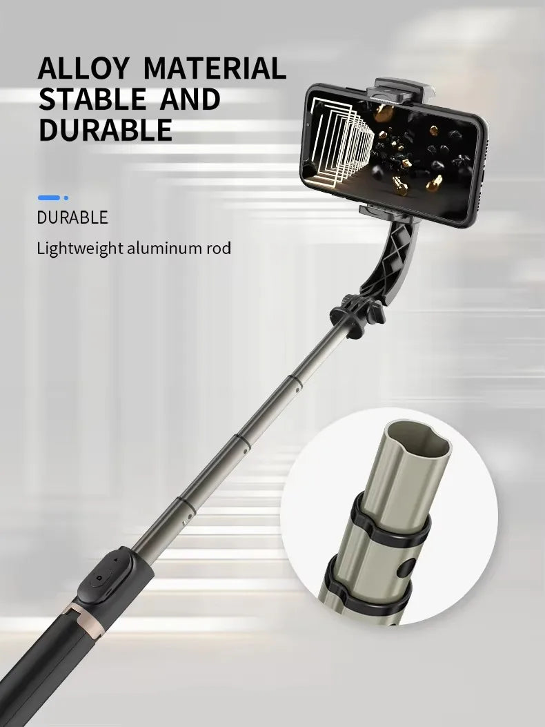 Gimbal Stabilizer for Smartphone,Selfie Stick Tripod with Remote Control Auto Balance 360° Rotation Phone Gimbal for Selfies
