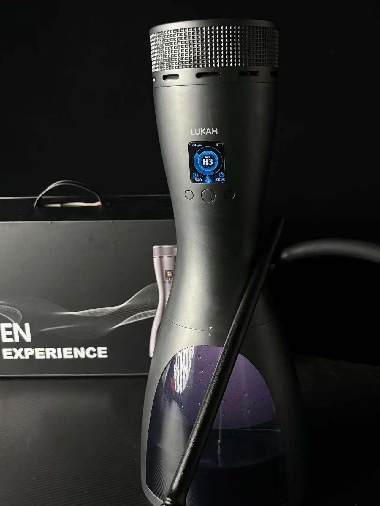 Portable Electric Hookah Lukah Shisha with LED Light Luxury Carbon-Free E-Hookah Set