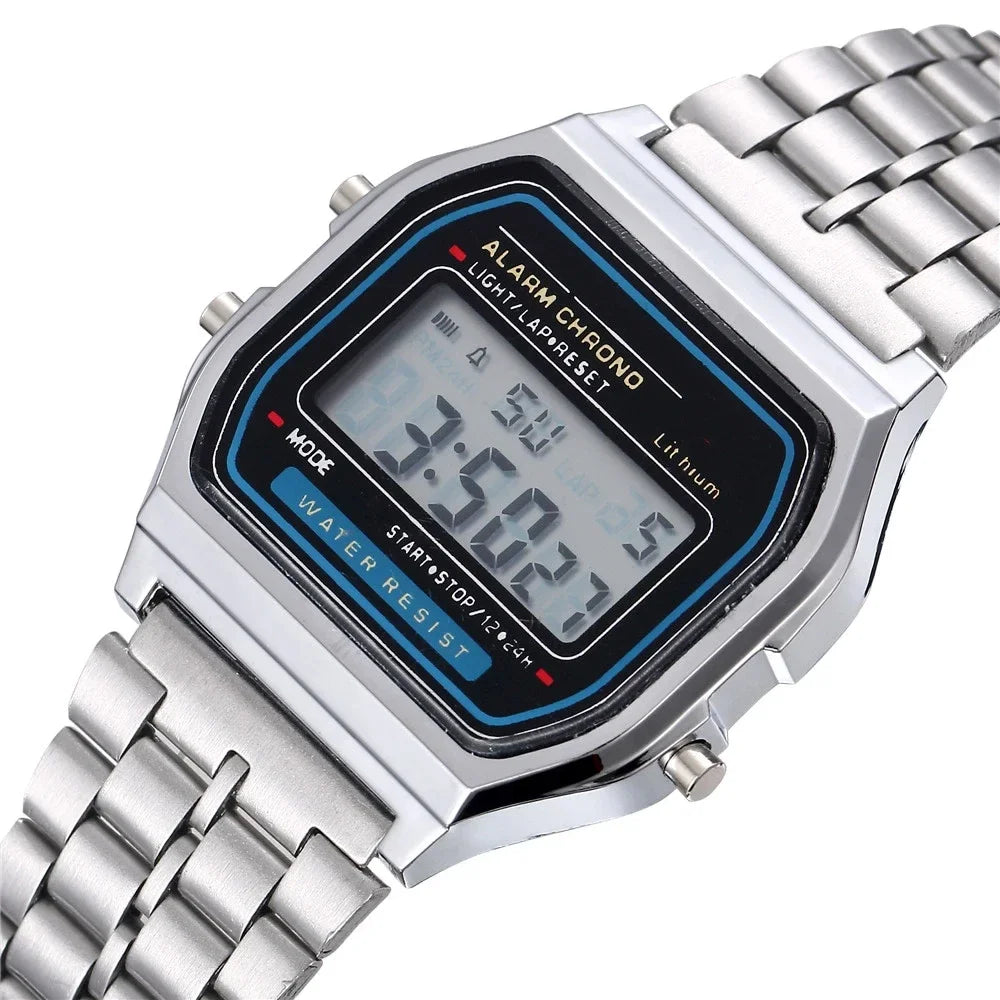 2025 Digital Watches For Men Sports Waterproof Bracelet Clock Gold Electronice LED Wristwatch Women