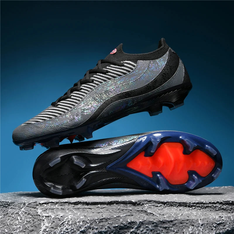 New Men's Soccer Shoes Professional Football Boots Non-Slip Cleats FG/TF Grass Outdoor Training Athletic Sneakers