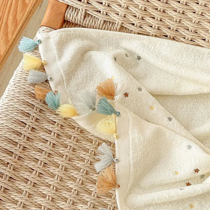 New Tassel 100% Cotton Bath Towel All Cotton plus Size Absorbent Fashion Brand Soft Cute Pure Cotton
