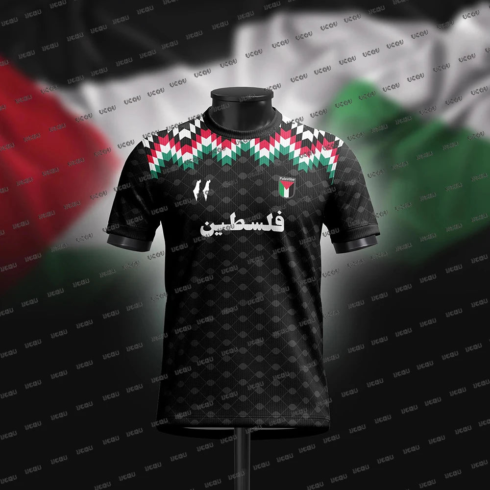 Palestine Football Jersey T Shirts Summer Fashion Short Sleeve Palestinian Flag 3D Print Tshirt Motorcycle Jerseys Men Tops