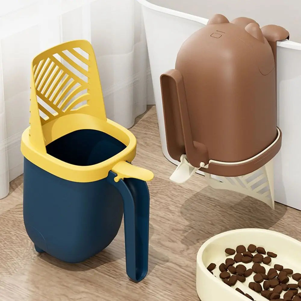 Cat Filter Clean Cat Litter Shovel Scoop Self Cleaning Thickening Cat Litter Box Comfortable Handle Large Capacity