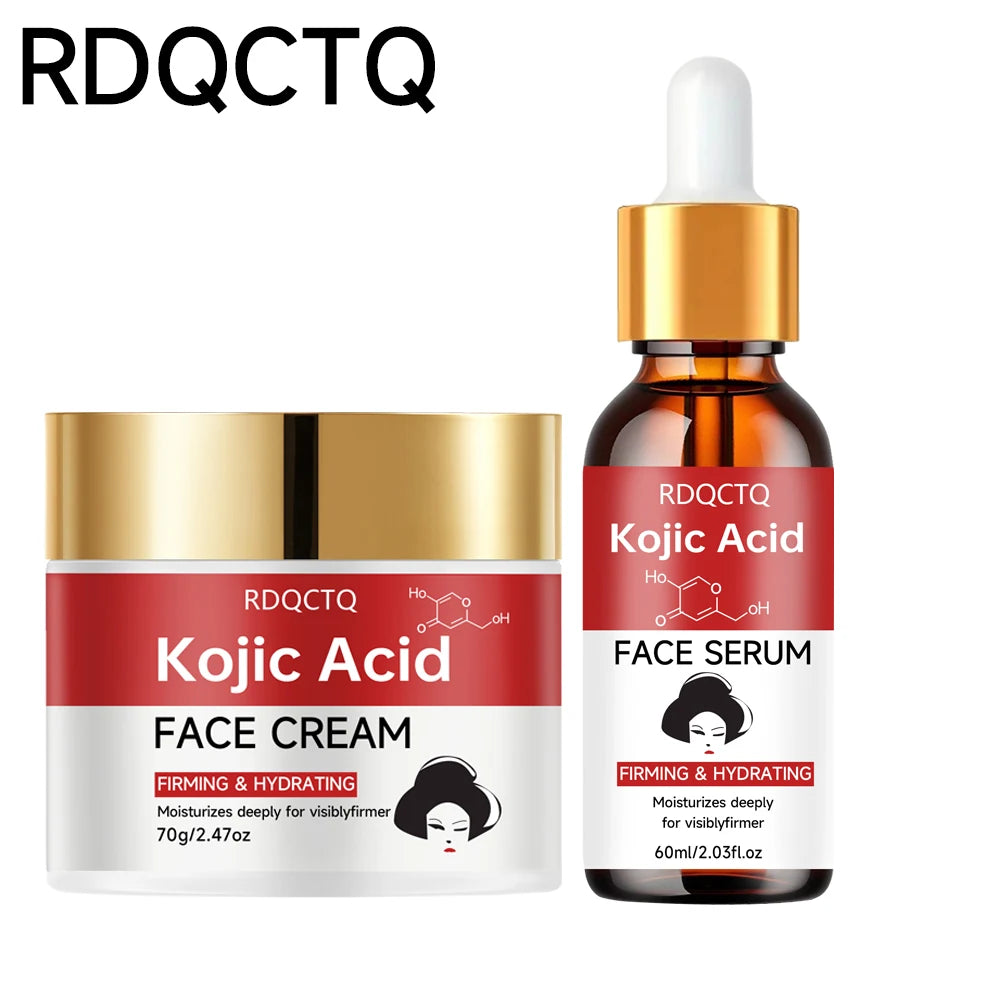 Niacinamide Serum and Moisturizer Cream 2-Piece Set Deep Hydration Skin Firming Visible Results Daily Skincare Routine for All S