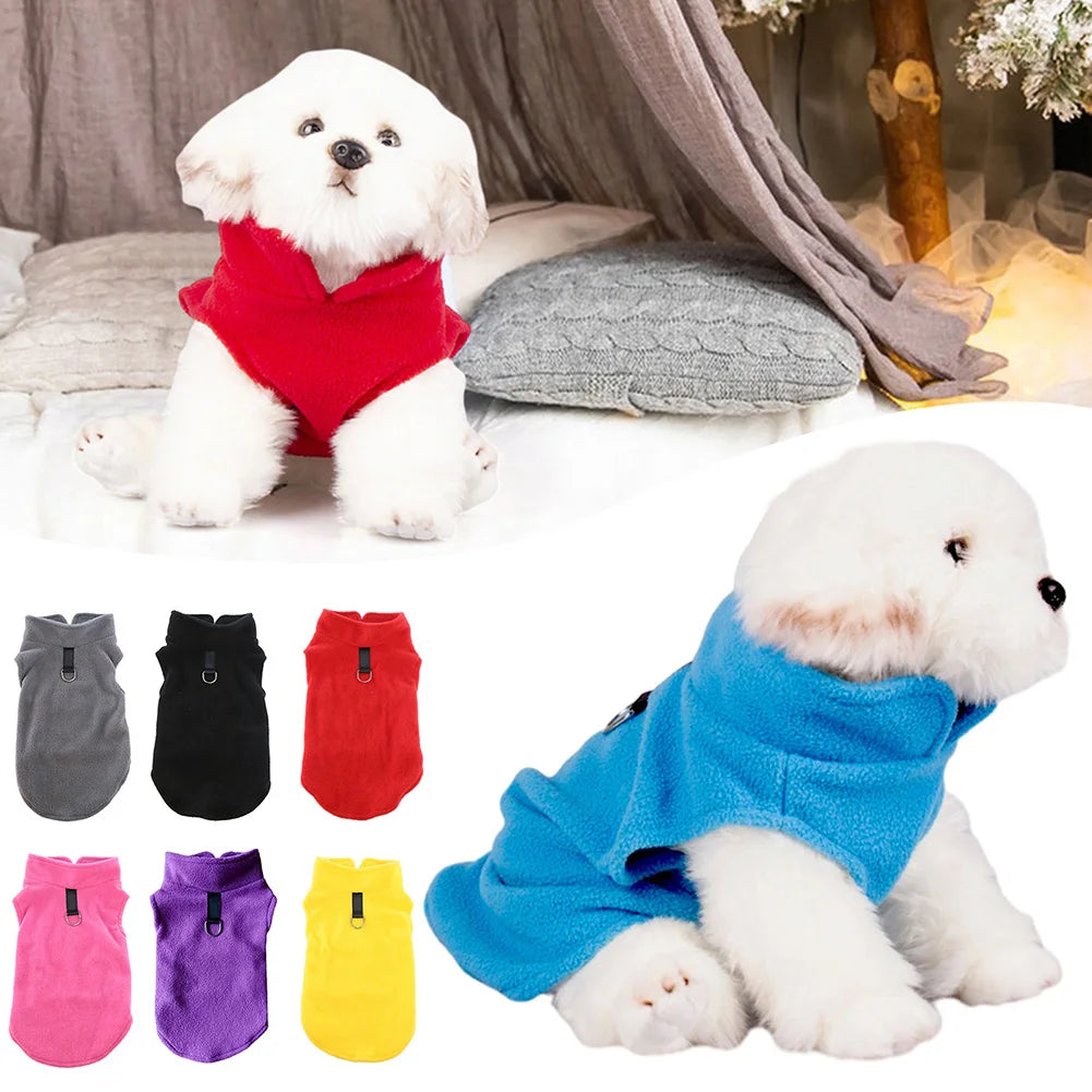 Pet Winter Jacket With Tractions Buckle Breathable Comfortable Pet Clothes For Small Cat Dog