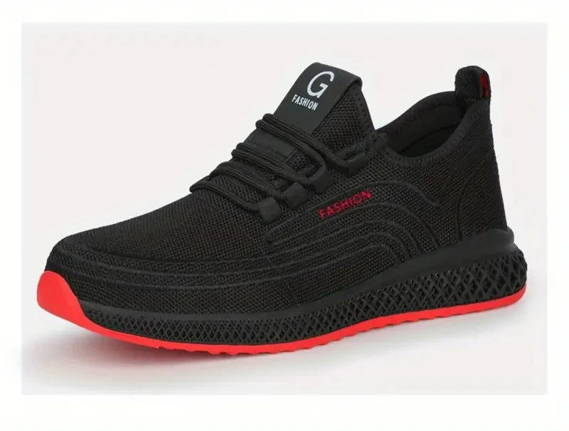Work Shoes With Steel Toe Boots Anti Smash Safety Shoes Men Women Light Work Sneakers Breathable Anti-Stab Indestructible Shoes