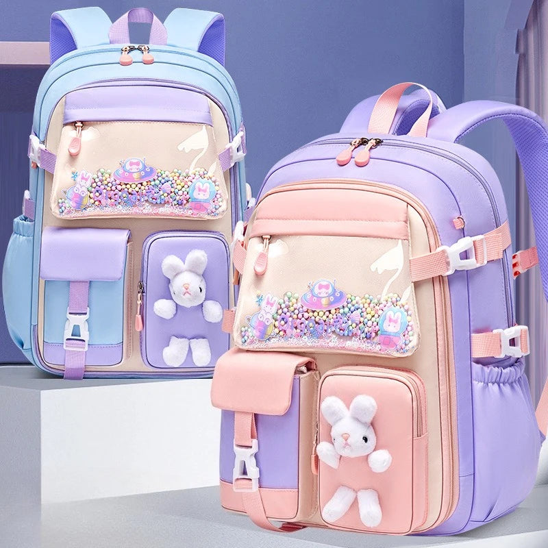 2026 Primary School Girls' Schoolbag Kawaii Lightweight Children's Bag Waterproof Bags Colorful Travel Backpack Mochilas Gifts