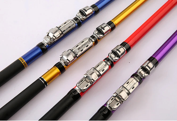 Rock Fishing Rod Small FRP Soft Tail  Portable Telescopic Short Joint Long Range Vara De Pesca Canne a Peche