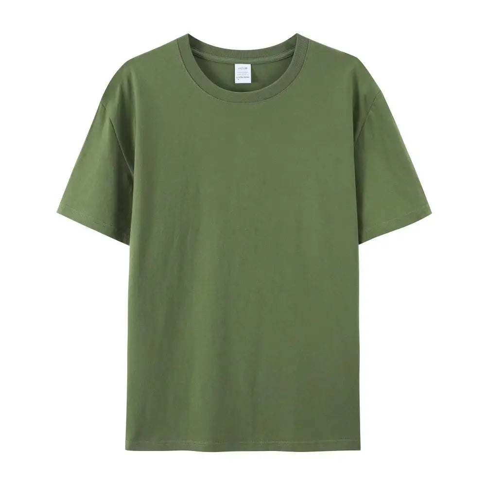 Plain 100% Cotton T Shirt Men High Quality Wholesale Short Sleeve T-shirts Unisex Crew Neck Tshirt For Men Playeras De Hombre