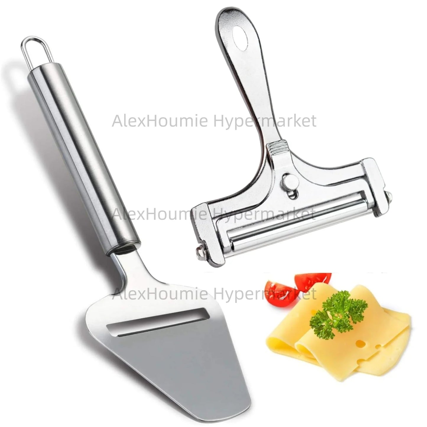 2 Pack Cheese Slicers Cheese Cutter with Cheese Plane Tool Adjustable Thickness Cheese Cutter for Soft Semi-Hard Hard Cheeses