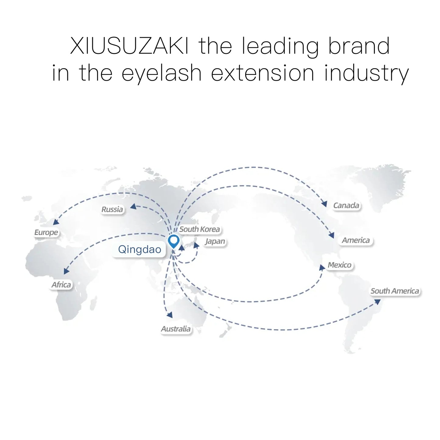 XIUSUZAKI 6ml 1 Second Fast Drying Strong False Eye Lash Extension Glue Adhesive Retention 7-8 Weeks Low Smell Mink Eyelash Glue