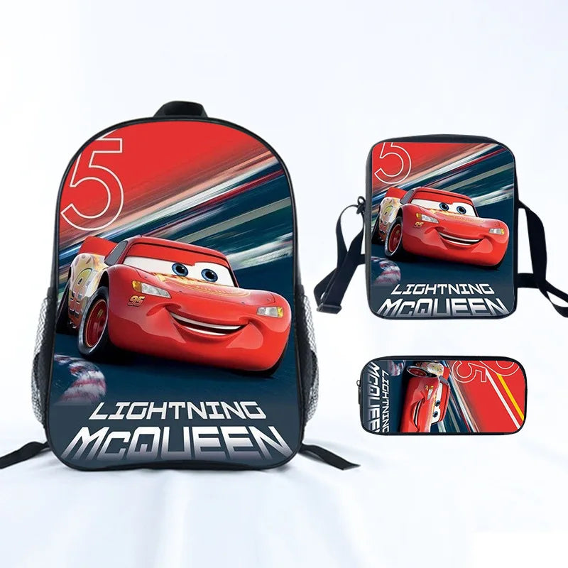 Cars School Backpack For Boys Girls Cartoon Game Knapsack Primary Backpacks Kids Satchels Space School Bags With Shoulder Bags