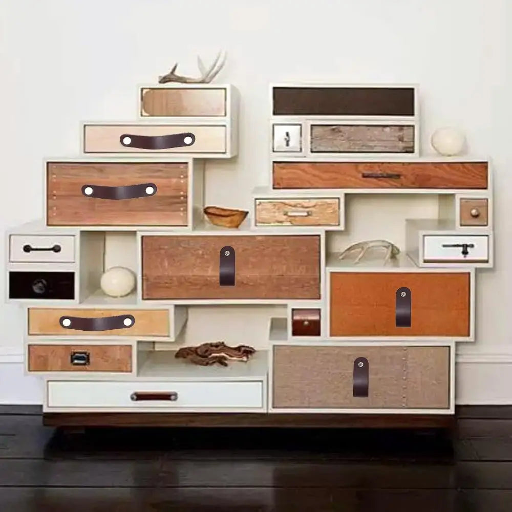 Children's Furniture Hardware Kitchen Wardrobe Cabinet Environmentally Drawer Handle Door Pulls Furniture Knobs Leather Handle