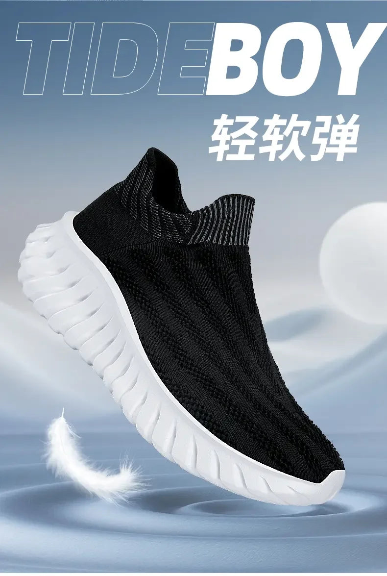 Men's One Foot Walking Shoes Anti Slip Running Shoes, Breathable Thick Soled Shoe Lightweight Fitness Casual Sneakers for Women