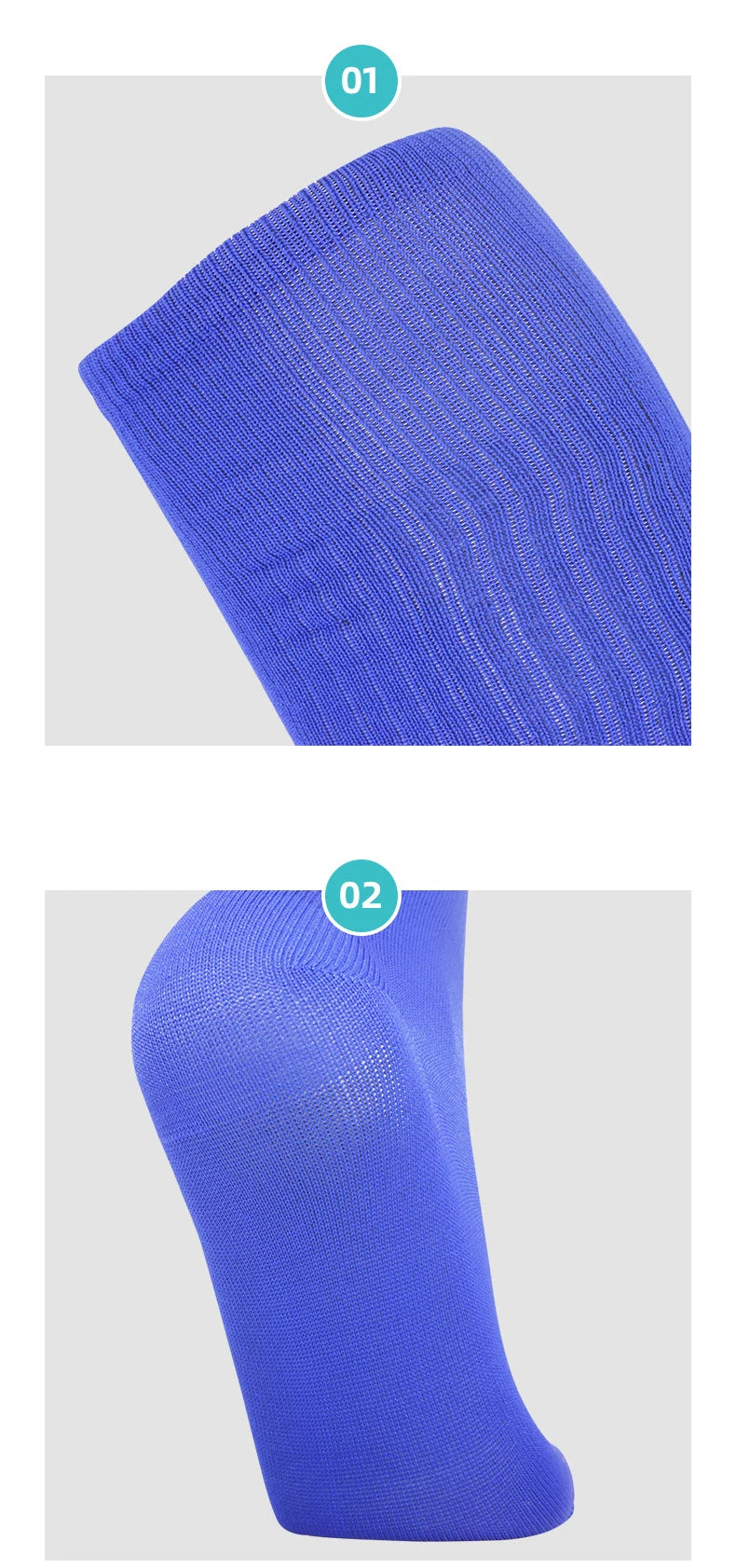 Boys and Girls Solid Thin High Training Soccer Socks  Long Socks Children's Knee Socks