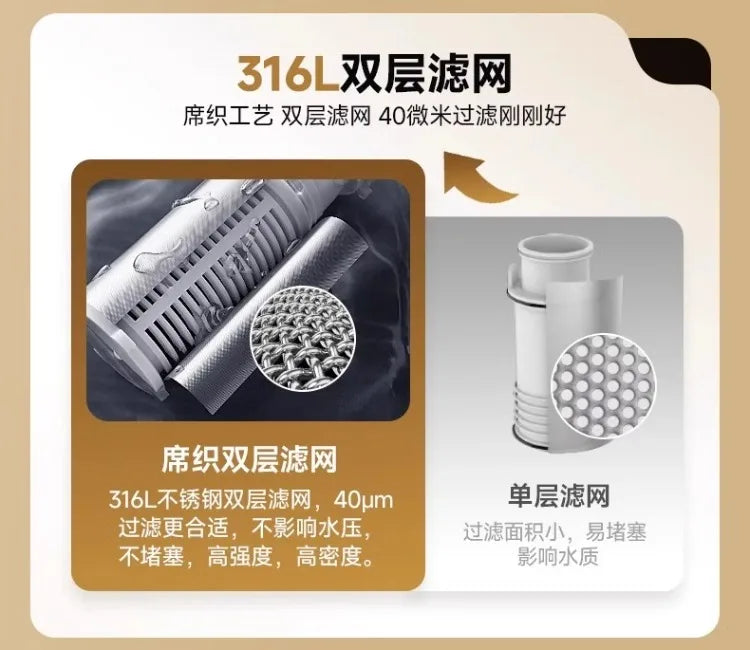 220V AUX Whole House Water Filter Automatic Backwash Stainless Steel Purifier for Home WCL