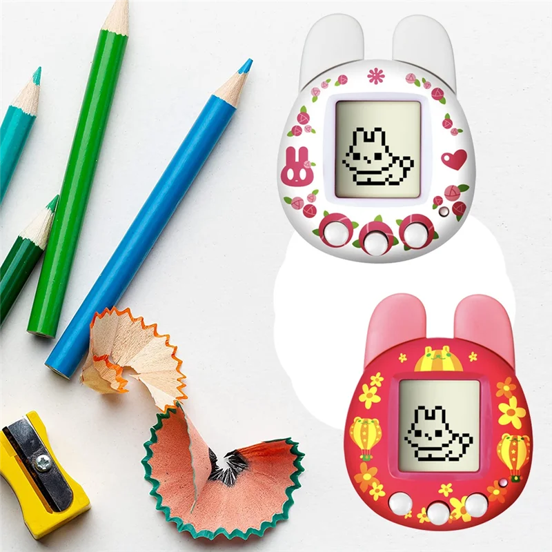 FRIHA-Handheld Retro Virtual Pet Machine Game Console Electronic Digital Pet  For Kids Children